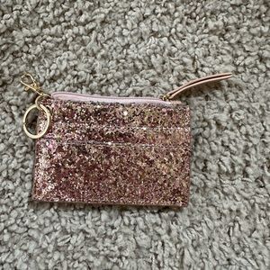 Pink shimmery wallet